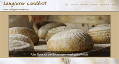 Desktop Screenshot of langsurer-landbrot.de